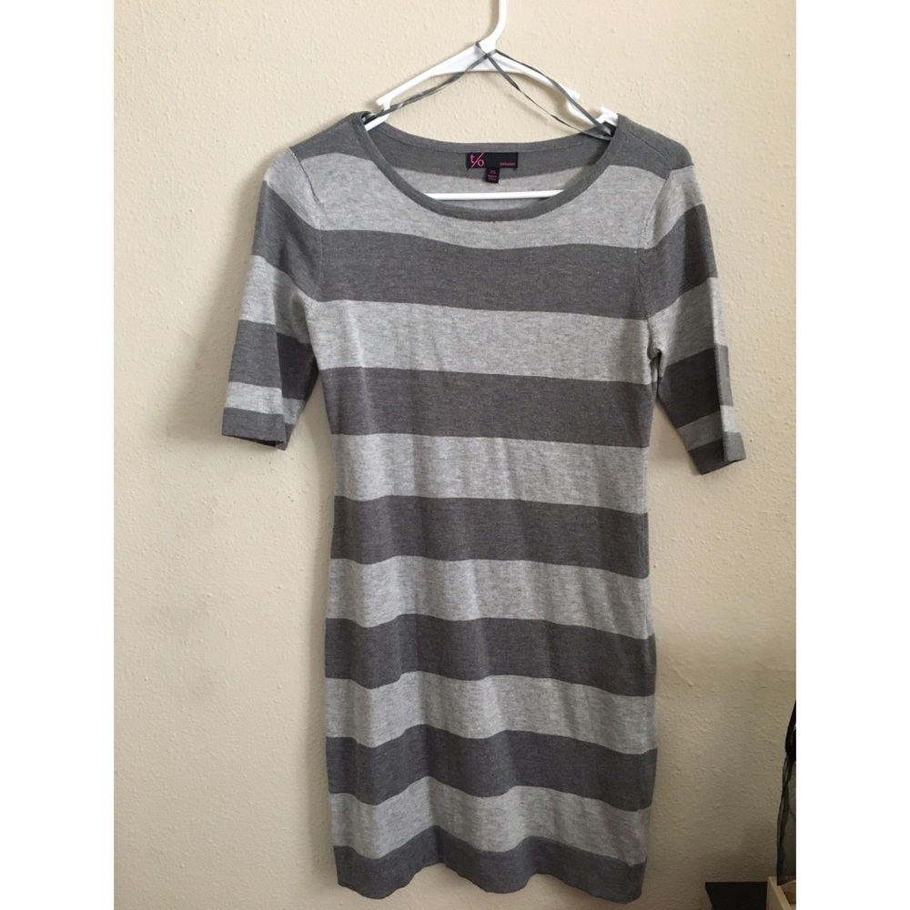 Striped sweater dress